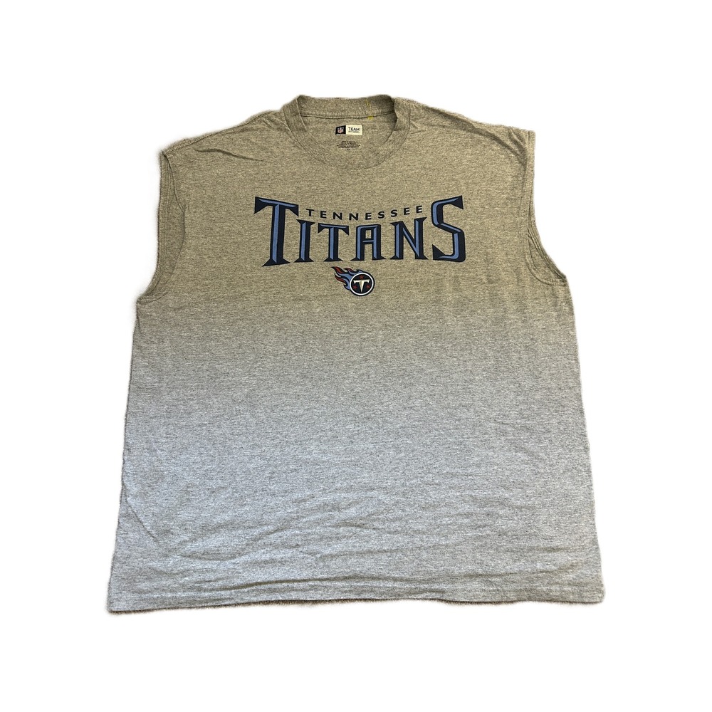 NFL Team Apparel Tennessee Titans Muscle Tee Mens XL Gray Excellent Sleeveless